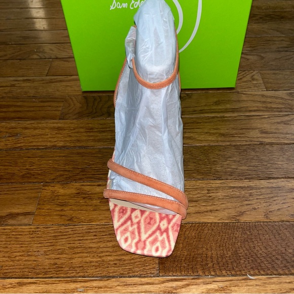 Sam Edelman Kia Strappy Sandals Terracotta Pink With Pattern Women’s Size 9 - Picture 7 of 14